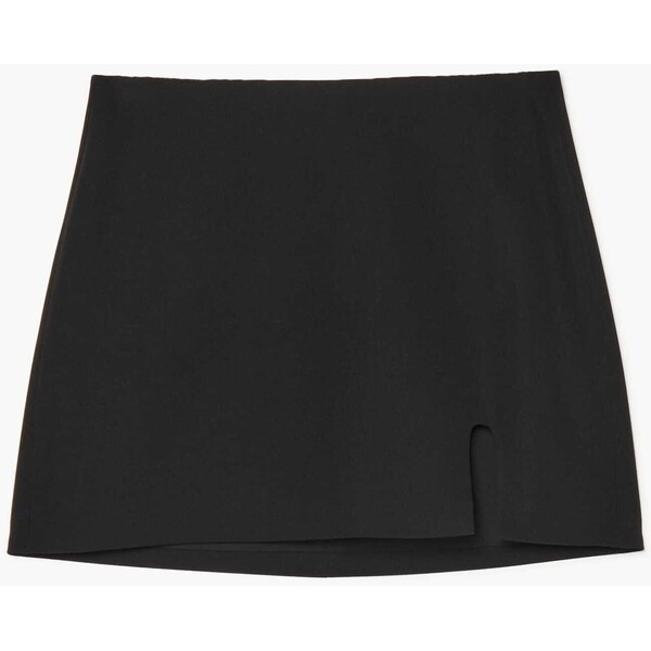 Cropp Czarna spódniczka mini z rozcięciem 108HX-99X