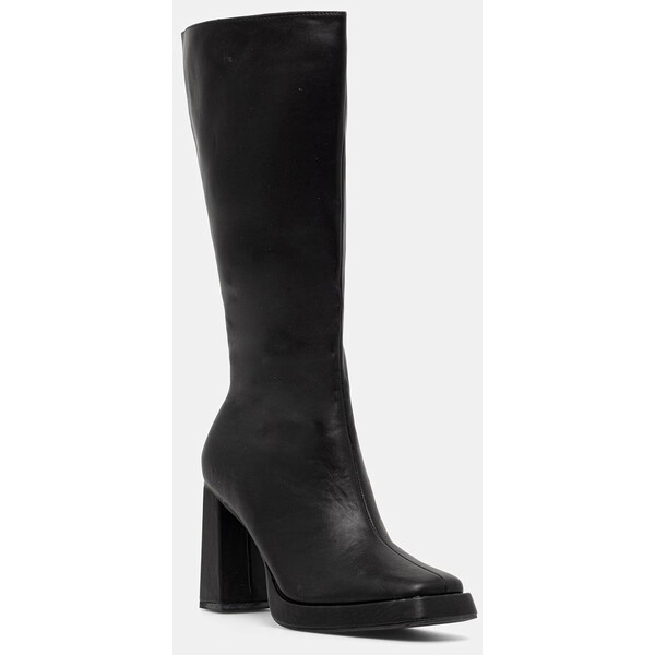 Koi Footwear kozaki SWB05 KNEE HIGH BOOT  damskie kolor czarny na słupku SWB05 KNEE HIGH BOOT