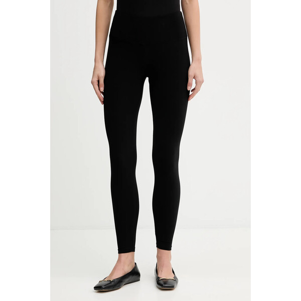 Joseph Ribkoff legginsy  damskie kolor czarny gładkie 261619