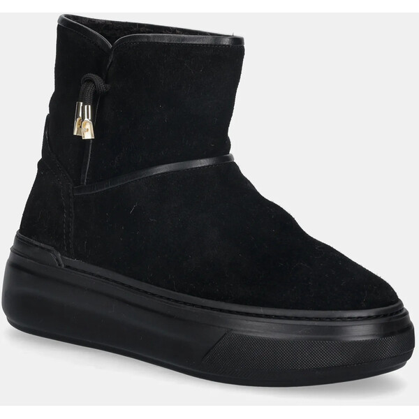 Furla śniegowce zamszowe Nuage Snow Boot  kolor czarny YK30NUA BX4212 O6000 YK30NUA.BX4212.O6000
