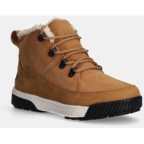 The North Face śniegowce Sierra Mid  damskie kolor brązowy ocieplone NF0A4T3XKOM1