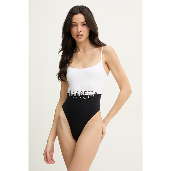 Elisabetta Franchi strój kąpielowy jednoczęściowy damski  czarny CS02M61E2