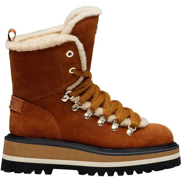 Bogner śniegowce zamszowe SAAS FEE 1 B  kolor pomarańczowy 22544163