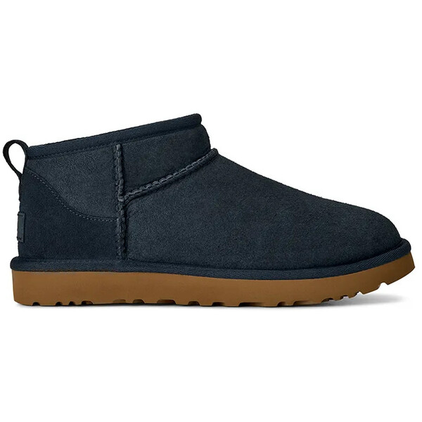 UGG śniegowce zamszowe W Classic Ultra Mini  kolor granatowy 1116109.DKN
