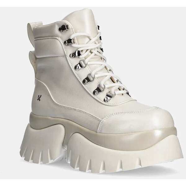 Koi Footwear workery  damskie kolor beżowy na platformie lekko ocieplone GOOEY