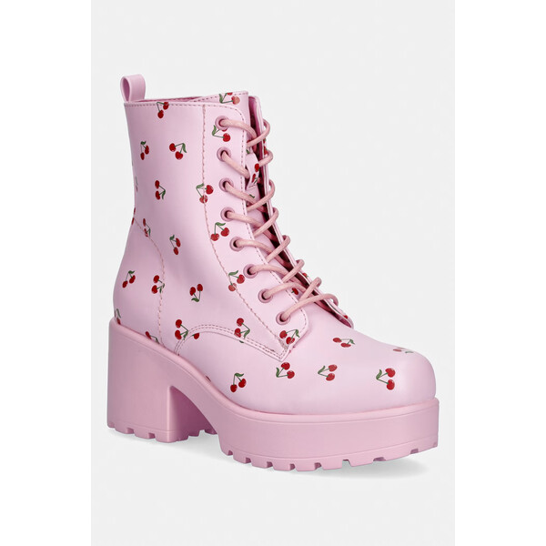 Koi Footwear workery Cherry Passion Platform Boots  damskie kolor różowy na słupku Cherry Passion Platform Boots Cherry.Passion