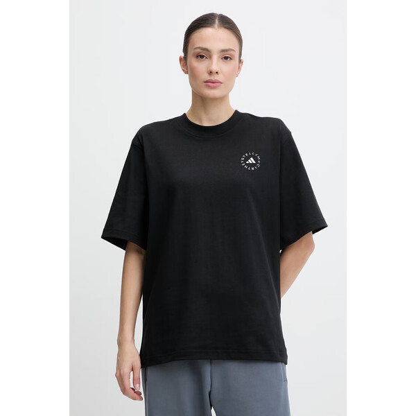 adidas by Stella McCartney t-shirt bawełniany  damski kolor czarny KA9549