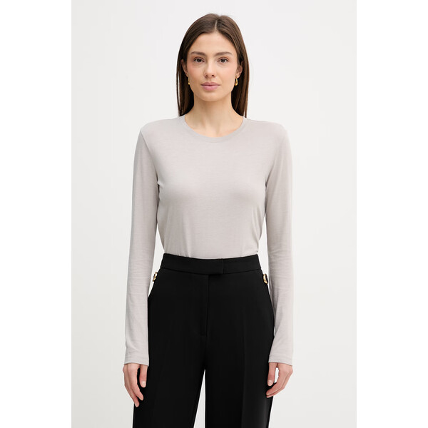 Sisley longsleeve  damski kolor szary 3QU4L102Y