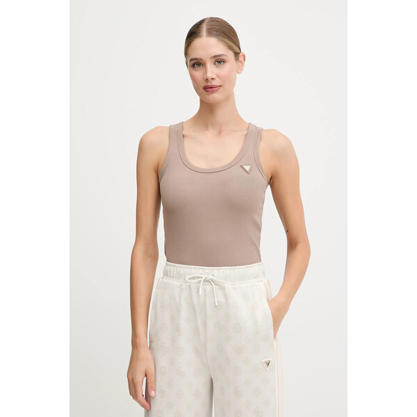 Guess top COLETTE  damski kolor beżowy V4YP06 K8RT2 V4YP06.K8RT2