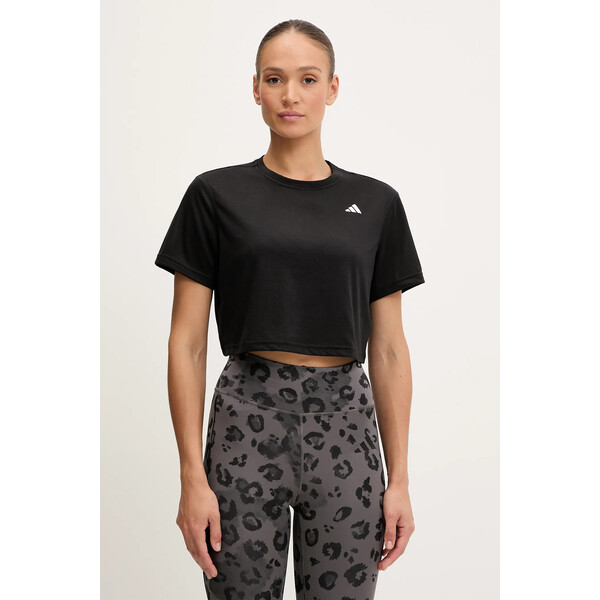 adidas Performance t-shirt treningowy WORKOUT ESSENTIALS  damski kolor czarny JC9555
