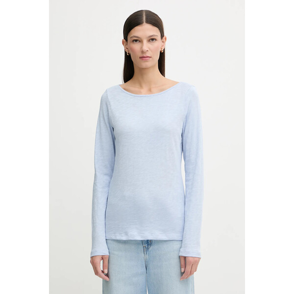 Marc O'Polo longsleeve bawełniany  kolor niebieski 600226152199 5000010573
