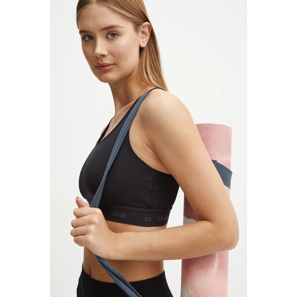 Casall biustonosz do jogi Graphic  kolor czarny gładki 24285 24285.