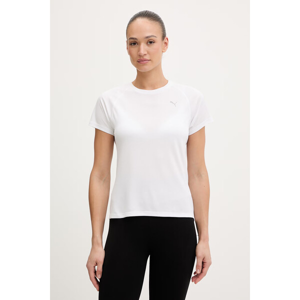 Puma t-shirt treningowy  damski kolor biały 526578