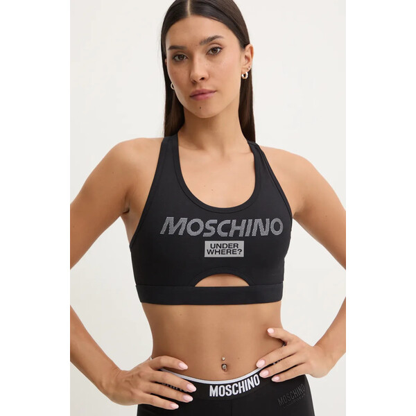 Moschino Underwear biustonosz  kolor czarny A08044410 A0804.4410