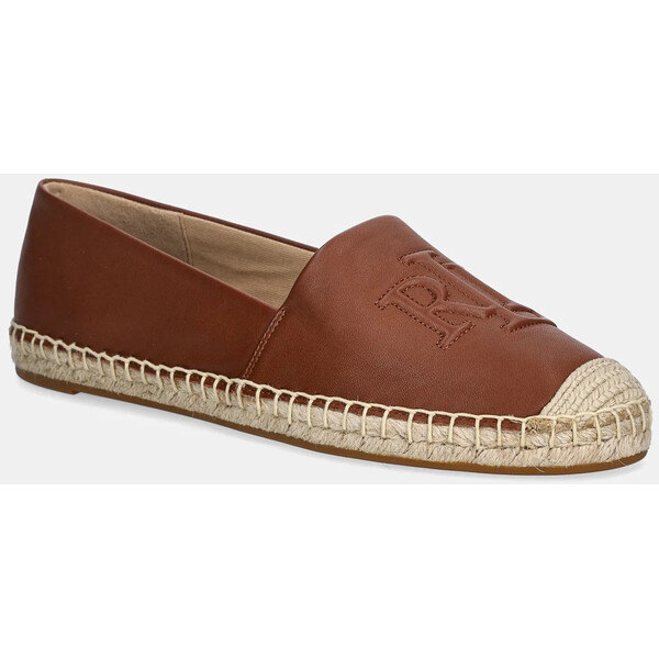 Lauren Ralph Lauren espadryle skórzane Cameryn Lg 2  kolor brązowy 802P04415003 802P04415003.200
