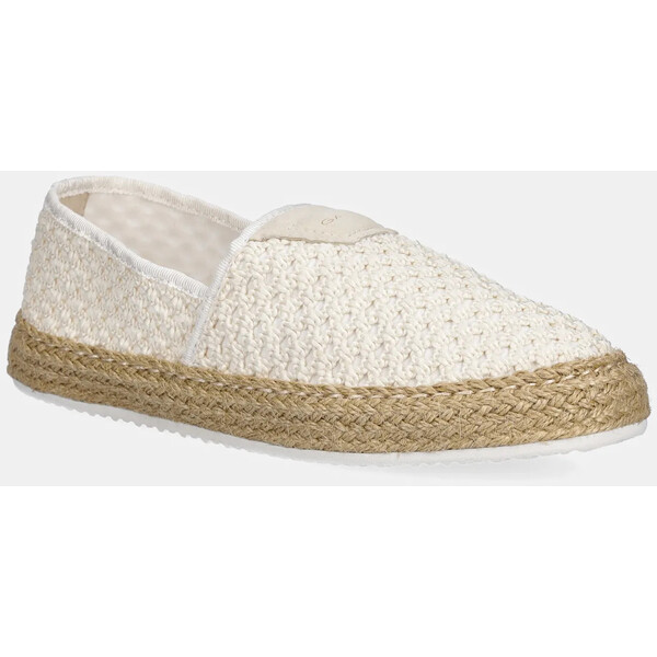 Gant espadryle Raffiaville  kolor beżowy 30568946.G920