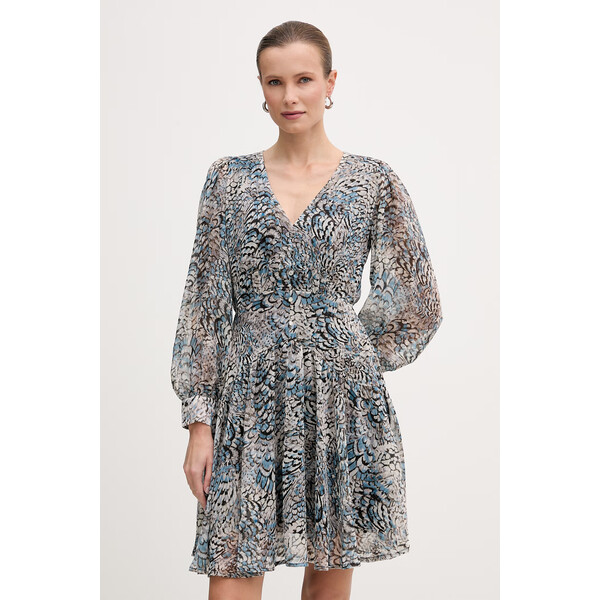 Morgan sukienka  kolor niebieski mini rozkloszowana RESKY.F