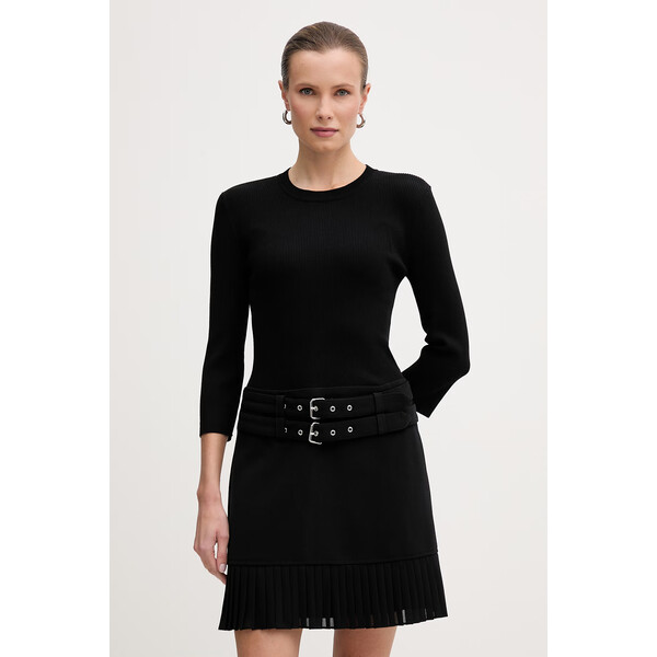 Morgan sukienka  kolor czarny mini rozkloszowana RANOS