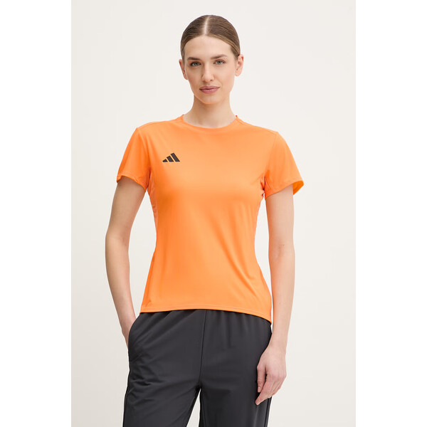 adidas Performance t-shirt do biegania Adizero  damski kolor pomarańczowy KA2945
