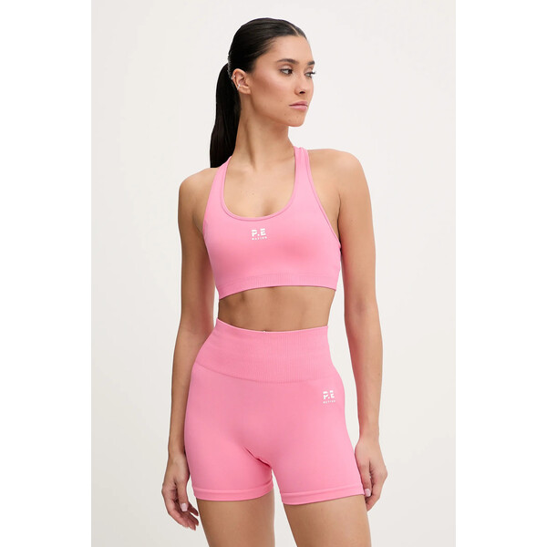 P.E Nation biustonosz sportowy Restore Seamless  kolor różowy gładki 243C293