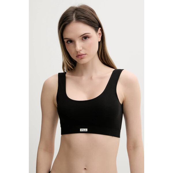 Fila biustonosz  kolor czarny gładki FU6318