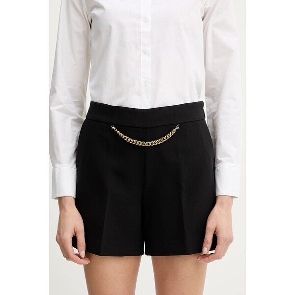 Marciano by Guess szorty ELLA  damskie kolor czarny gładkie high waist 5YGD08 7357A 5YGD08.7357A