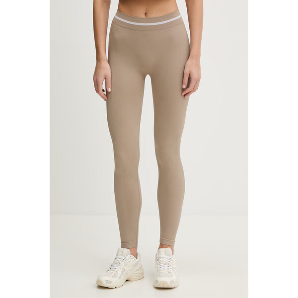 Guess spodnie PEPI  damskie kolor beżowy wzorzyste V6RB05 Z4692 V6RB05.Z4692