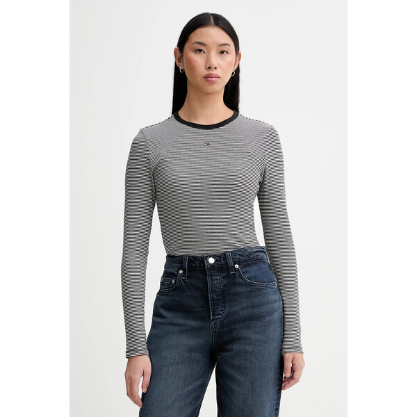 Tommy Jeans longsleeve  damski kolor czarny DW0DW17387