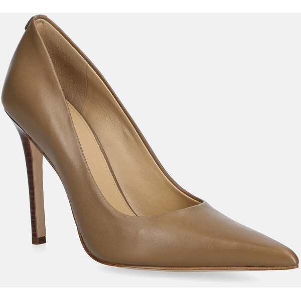 MICHAEL Michael Kors szpilki skórzane Elyse High Pump  kolor beżowy 40R6EYHP1L.297
