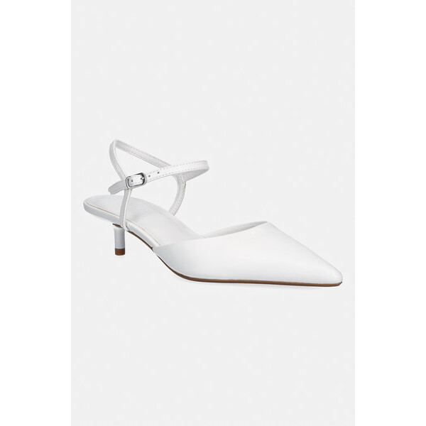 Steve Madden szpilki skórzane Adelaide  kolor biały 11004721 11004721.1BW