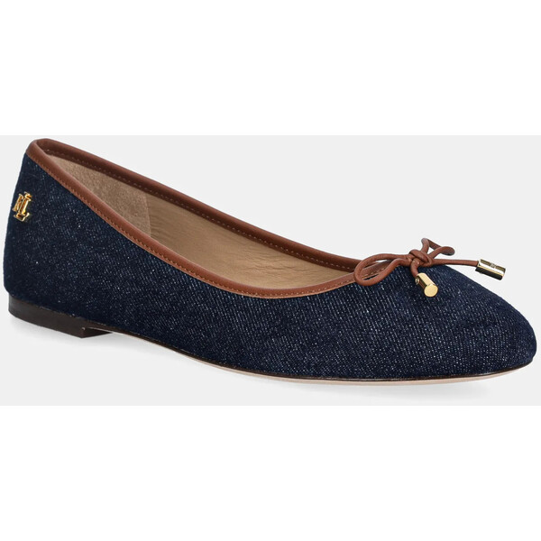 Lauren Ralph Lauren baleriny Jayna  kolor granatowy 802P04386001 802P04386001.400