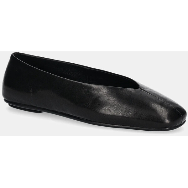 Jeffrey Campbell baleriny skórzane Fathom  kolor czarny JC-1528-1-9 JC.1528.1.9