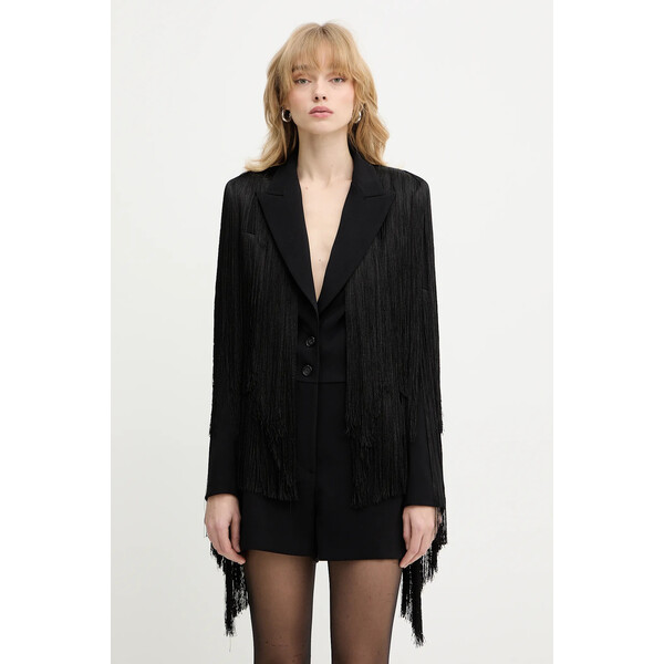Pinko kombinezon  kolor czarny z dekoltem w szpic 106560 A35B 106560.A35B