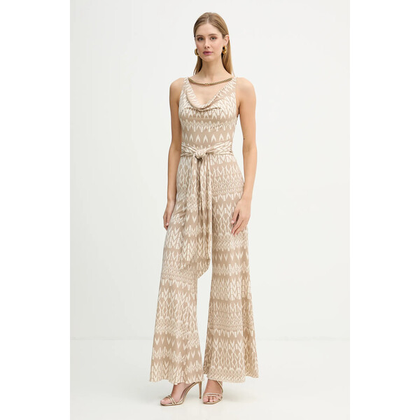 Marciano by Guess kombinezon NEW KIKI  kolor beżowy z dekoltem okrągłym 5YGD35 6354A 5YGD35.6354A