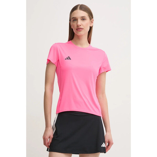 adidas Performance t-shirt do biegania Adizero Essentials  kolor różowy JF3497