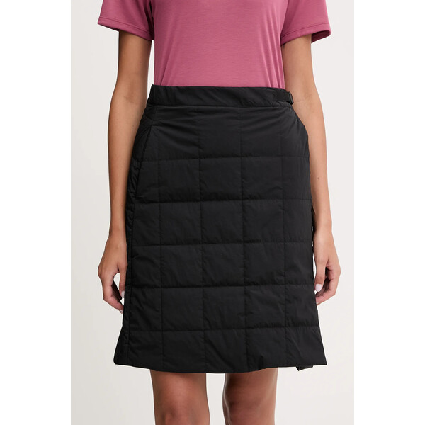 Jack Wolfskin spódnica sportowa WINTERDUNE  kolor czarny mini prosta A65083