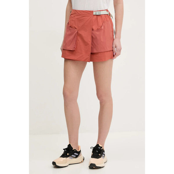 Columbia szorty Cove Beach  damskie kolor pomarańczowy gładkie high waist 2119351