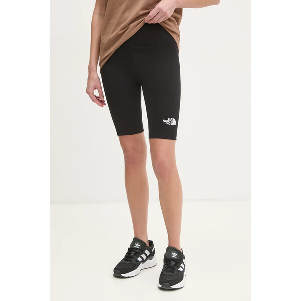 The North Face szorty Simple Dome  damskie kolor czarny gładkie high waist NF0A8C2HJK31