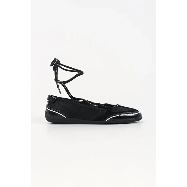 Karl Lagerfeld baleriny ALTIA  kolor czarny KL66111 KL66111.400