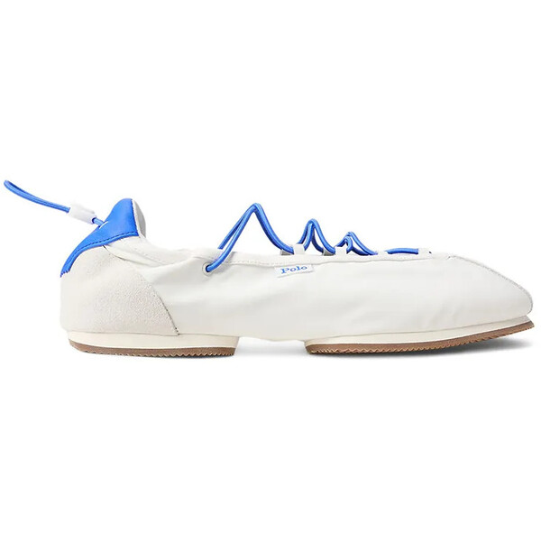 Polo Ralph Lauren baleriny Ballerina Lace Up  kolor biały 804P04926001