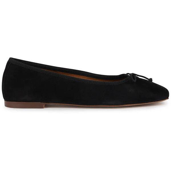 Geox baleriny zamszowe D MARSILEA  kolor czarny D45W6A 02111 C9999 D45W6A.02111.C9999
