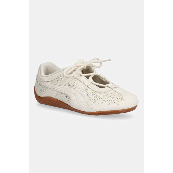 Puma sneakersy Speedcat Go Bejewelled  damskie kolor beżowy 404906