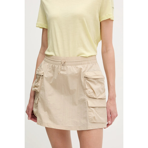 Columbia spódnica sportowa Elevated View  kolor beżowy mini prosta 2118791