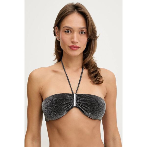 Karl Lagerfeld biustonosz kąpielowy  kolor czarny lekko usztywniona miseczka B1W46014