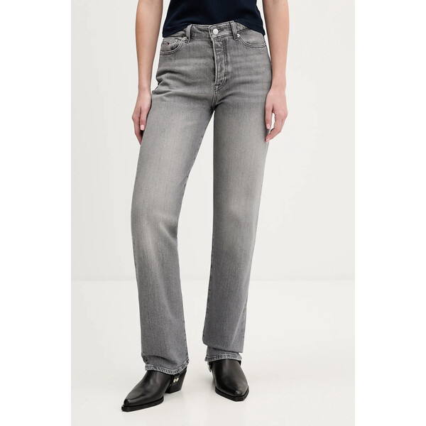 Tommy Jeans jeansy  damskie kolor szary DW0DW22424