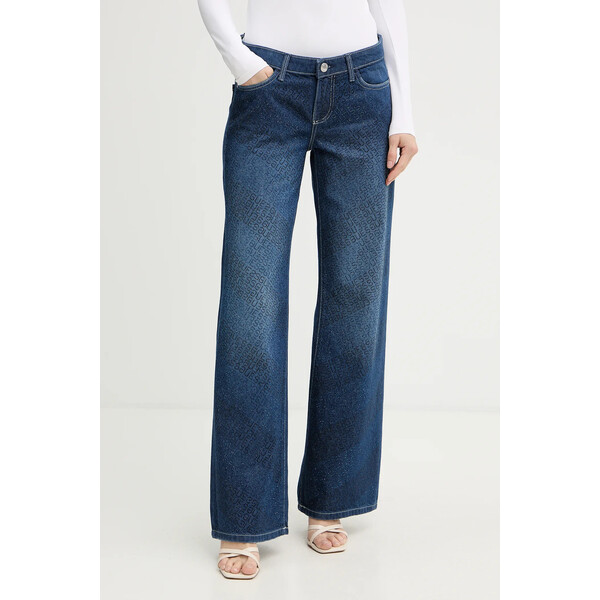 Guess jeansy  damskie high waist W5BA1D D0741 W5BA1D.D0741