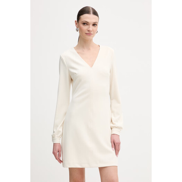 Guess sukienka EVELINA  kolor beżowy mini prosta W6RK30 KCBO2 W6RK30.KCBO2