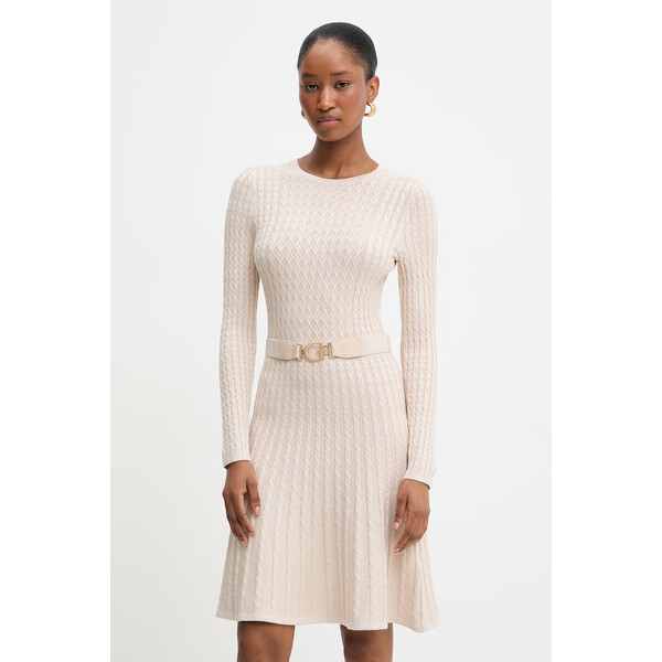 Guess sukienka HANA  kolor beżowy mini dopasowana W5BK68 Z2YJ2 W5BK68.Z2YJ2