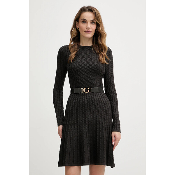 Guess sukienka HANA  kolor brązowy mini dopasowana W5BK68 Z2YJ2 W5BK68.Z2YJ2