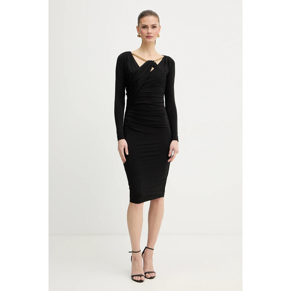 Marciano by Guess sukienka CARLI  kolor czarny mini dopasowana 6RGK16 6257A 6RGK16.6257A